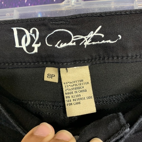 DG2- Black Slim Bootcut Jeans size 8 Petite - Picture 4 of 8